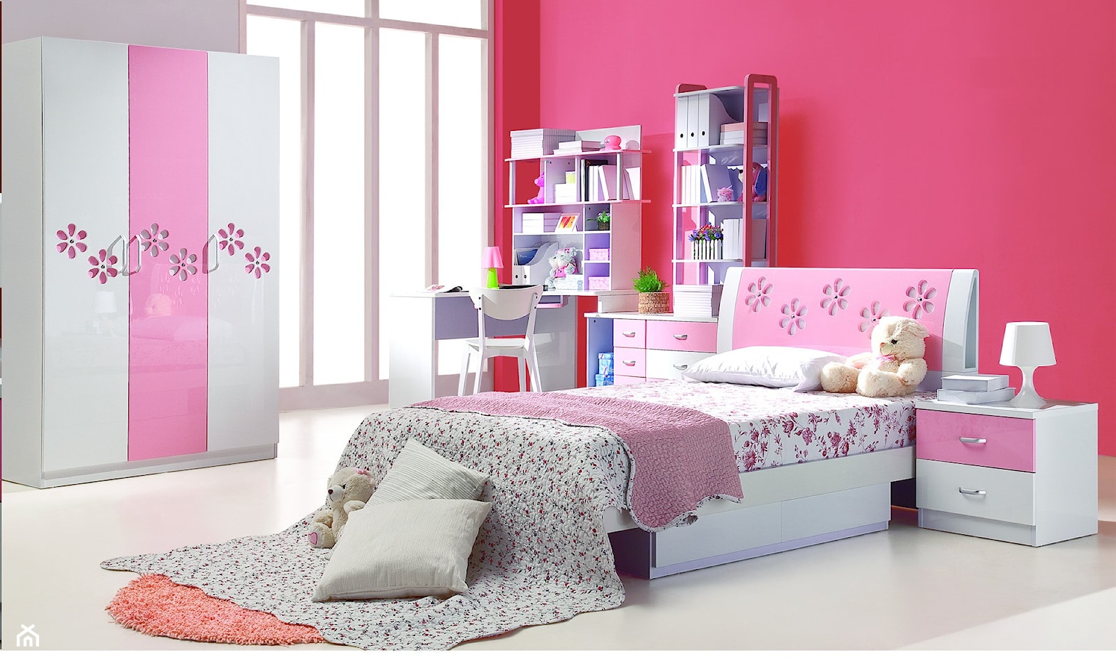 Wyjątkowe meble do pokoju dziewczynki - różowe - zdjęcie od Elies.pl - Homebook