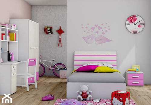 Aranżacja różowego pokoju dla dziewczynki - zdjęcie od Elies.pl