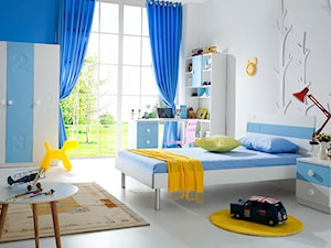 Pokój dla chłopca meble biało niebieskie - zdjęcie od Elies.pl