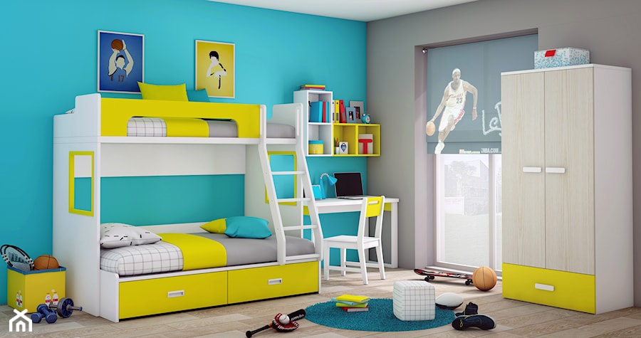 Pokój dziecięcy z łóżkiem piętrowym Elies - zdjęcie od Elies.pl