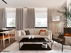 Salon w minimalistycznym stylu - zdjęcie od Alina Shevchenko Interiors