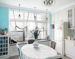 Kuchnia o kształcie litery L z widokiem panoramicznym w stylu klasyki amerykańskiej - zdjęcie od Alina Shevchenko Interiors - Homebook