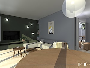 mieszkanie Filtrowa - Salon, styl nowoczesny - zdjęcie od magda jagannathan pracownia projektowa JAGANNA