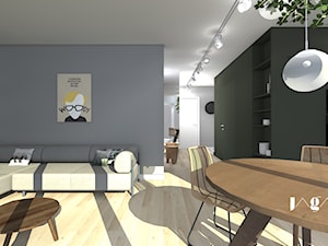 mieszkanie Filtrowa - Salon, styl nowoczesny - zdjęcie od magda jagannathan pracownia projektowa JAGANNA