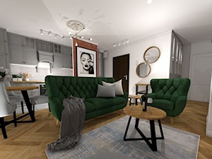Zielona sofa Voss, projekt: Studio Lubię Projektować - zdjęcie od Fabryka Mebli GALA COLLEZIONE