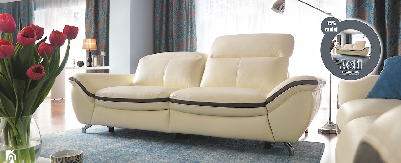 kremowa sofa asti