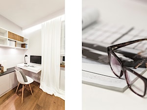Mieszkanie - Warszawa - Średni biały salon, styl nowoczesny - zdjęcie od MPROJEKT Architektura Wnętrz