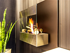APARTAMENT RODZINNY GDAŃSK - Beżowy brązowy szary salon, styl nowoczesny - zdjęcie od STUDIO FORMA