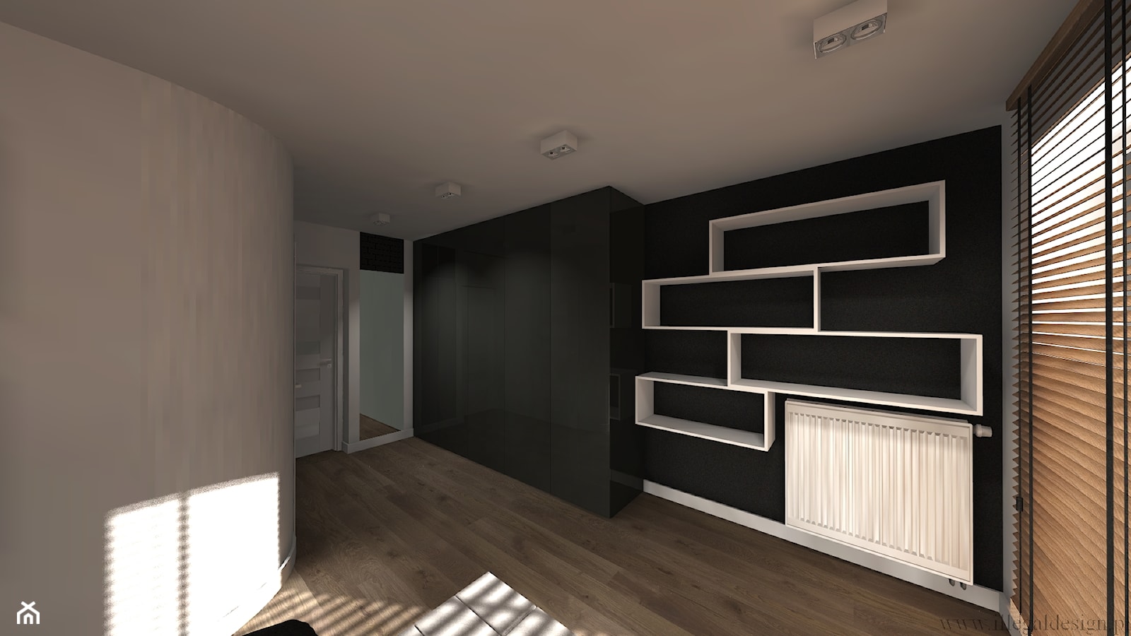 minimalistyczna sypialnia - Sypialnia, styl minimalistyczny - zdjęcie od ILLEGAL DESIGN - Homebook