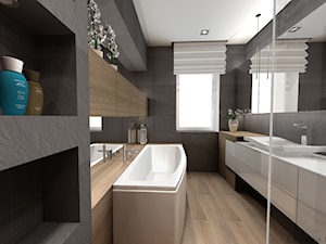 łazienka w betonie i drewnie - Łazienka, styl nowoczesny - zdjęcie od ILLEGAL DESIGN
