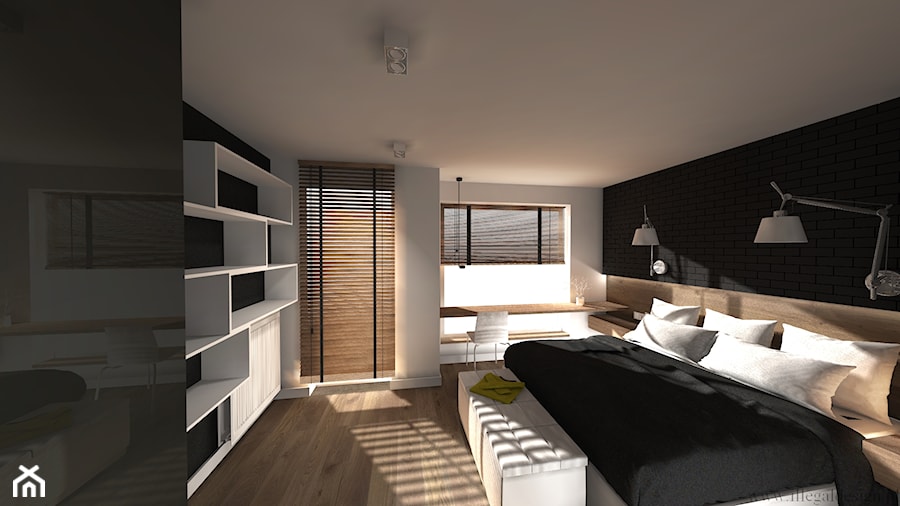 minimalistyczna sypialnia - Sypialnia, styl minimalistyczny - zdjęcie od ILLEGAL DESIGN