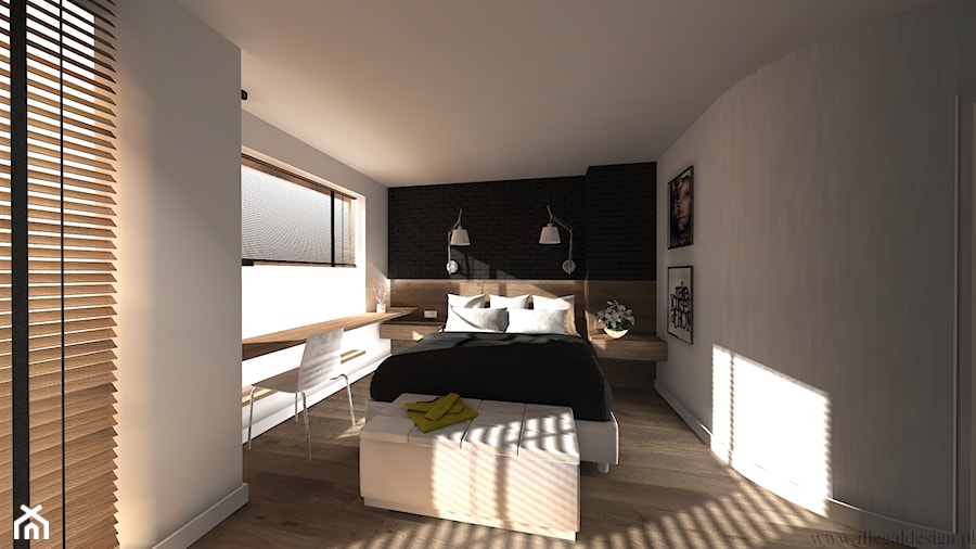 minimalistyczna sypialnia - Sypialnia, styl minimalistyczny - zdjęcie od ILLEGAL DESIGN