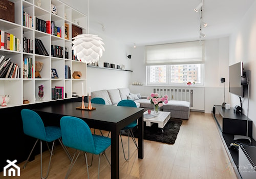 Mieszkanie w wielkiej płycie - Salon, styl nowoczesny - zdjęcie od Home Plan Joanna Mielczarek