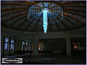 Żyrandol Światłowodowy ośmiornica w sali bankietowej i tanecznej