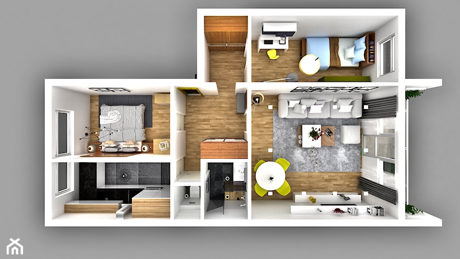 rzut mieszkania - zdjęcie od Malee - Projektowanie z pasją