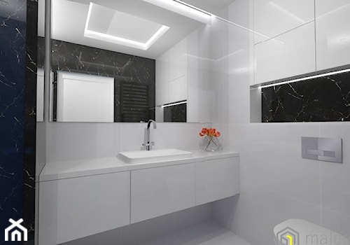Łazienka Carrara Black & White - zdjęcie od Malee - Projektowanie z pasją