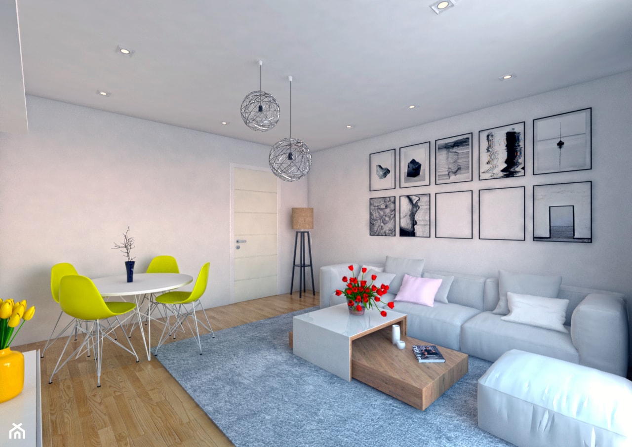 rzut mieszkania- przykładowy salon - zdjęcie od Malee - Projektowanie z pasją - Homebook