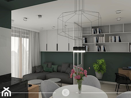 Aranżacje wnętrz - Salon: APARTAMENT Z ZIELENIĄ. - Salon, styl skandynawski - KWojciechowska Studio. Przeglądaj, dodawaj i zapisuj najlepsze zdjęcia, pomysły i inspiracje designerskie. W bazie mamy już prawie milion fotografii!