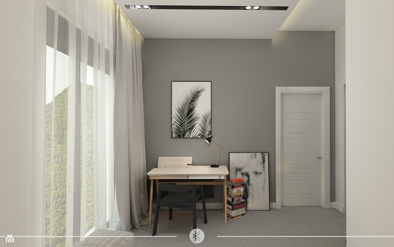 LOFTOWY CHARAKTER. - Sypialnia, styl minimalistyczny - zdjęcie od KWojciechowska Studio - Homebook
