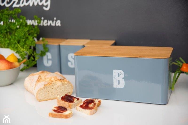 Chlebak pojemnik na pieczywo metalowy Inspirio, szary - zdjęcie od Galicja dla Twojego Domu