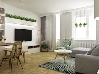 mieszkanie mokotów 80m2 w stylu urban jungle 2