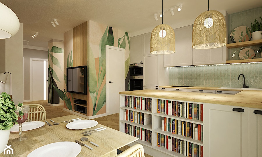 Boho 70m2 - Kuchnia - zdjęcie od Grafika i Projekt architektura wnętrz