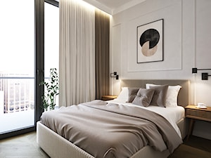 mieszkanie na wynajem 48m2 - Sypialnia, styl nowoczesny - zdjęcie od Grafika i Projekt architektura wnętrz
