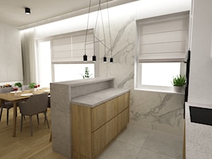 mieszkanie 70m2 pod warszawą - Kuchnia, styl nowoczesny - zdjęcie od Grafika i Projekt architektura wnętrz