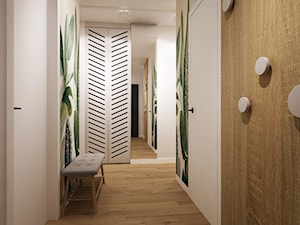 mieszkanie 80m2 warszawa - Hol / przedpokój, styl skandynawski - zdjęcie od Grafika i Projekt architektura wnętrz