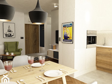 Aranżacje wnętrz - Kuchnia: 48 m2 mieszkanie Wilanów - minimalizm z kolorem - Kuchnia, styl minimalistyczny - Grafika i Projekt architektura wnętrz. Przeglądaj, dodawaj i zapisuj najlepsze zdjęcia, pomysły i inspiracje designerskie. W bazie mamy już prawie milion fotografii!