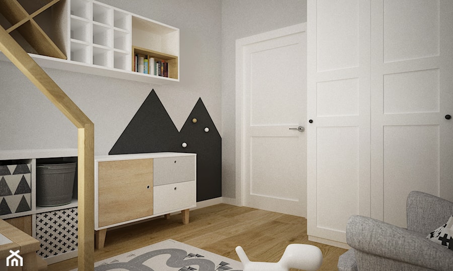 mieszkanie 80m2 na woli - Pokój dziecka, styl skandynawski - zdjęcie od Grafika i Projekt architektura wnętrz