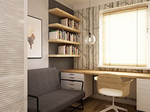 mieszkanie 80m2 na woli - Biuro, styl skandynawski - zdjęcie od Grafika i Projekt architektura wnętrz