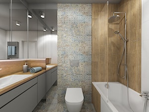 łazienki w stylu skandynawskim - Łazienka, styl nowoczesny - zdjęcie od Grafika i Projekt architektura wnętrz