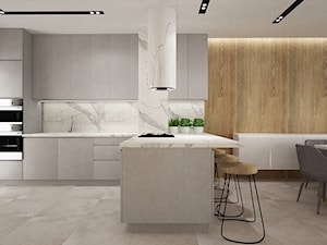 dom pod warszawą 200m2 ws tylu new nordic - Kuchnia, styl nowoczesny - zdjęcie od Grafika i Projekt architektura wnętrz