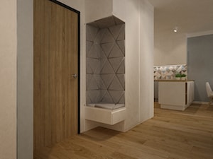 mieszkanie w pastelach 80m2 - Hol / przedpokój, styl skandynawski - zdjęcie od Grafika i Projekt architektura wnętrz