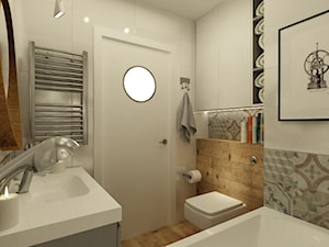 Zdalny Projekt domu w UK w trakcie realizacji - Łazienka, styl skandynawski - zdjęcie od Grafika i Projekt architektura wnętrz