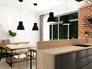 Zdalny Projekt domu w UK w trakcie realizacji - Kuchnia, styl skandynawski - zdjęcie od Grafika i Projekt architektura wnętrz