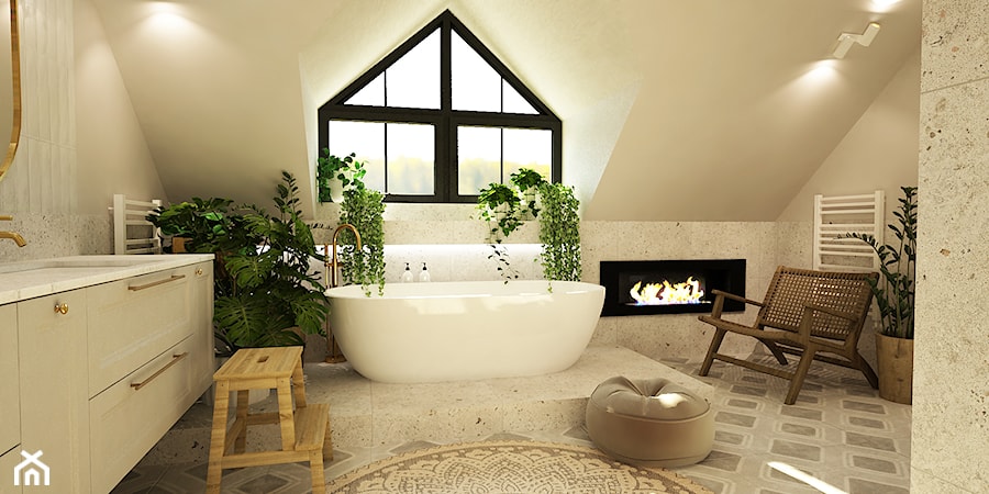 salon kąpielowy 18m2 - zdjęcie od Grafika i Projekt architektura wnętrz