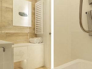 Mieszkanie 70m2 Ursynów - Mała łazienka, styl nowoczesny - zdjęcie od Grafika i Projekt architektura wnętrz
