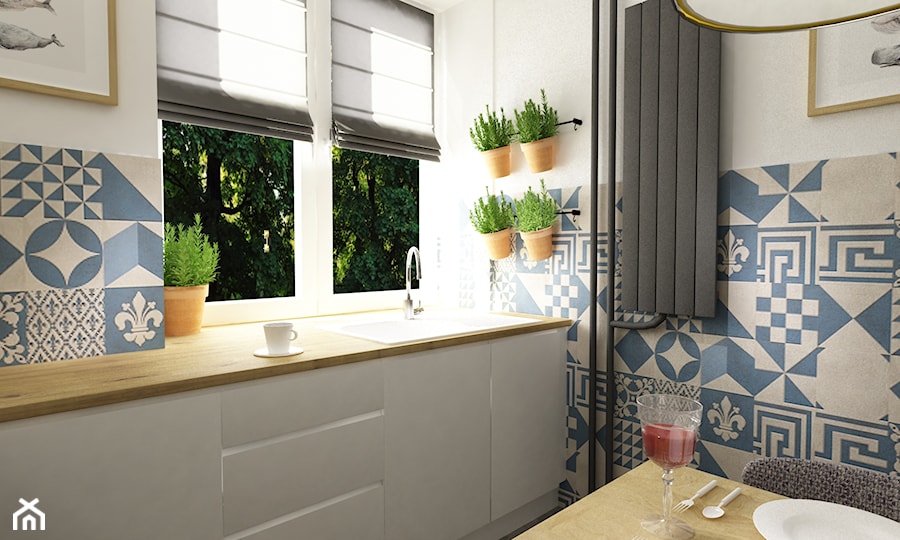 metamorfozy małej kuchni na woli - Kuchnia, styl skandynawski - zdjęcie od Grafika i Projekt architektura wnętrz