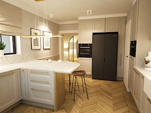 dom 350m2 w stylu modern classic - Kuchnia, styl nowoczesny - zdjęcie od Grafika i Projekt architektura wnętrz