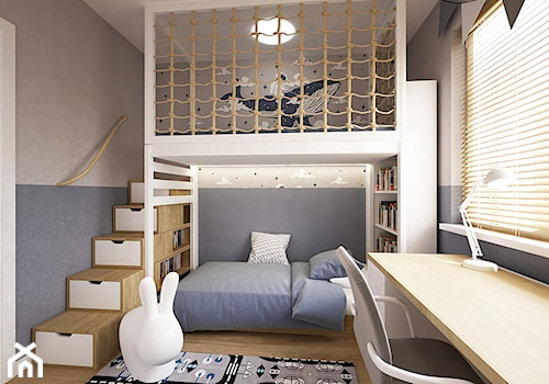 mieszkanie 80m2 warszawa - Pokój dziecka, styl skandynawski - zdjęcie od Grafika i Projekt architektura wnętrz