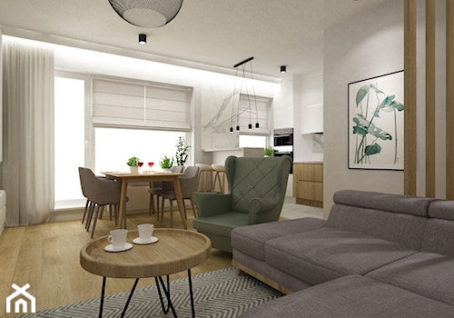 mieszkanie 70m2 pod warszawą - Jadalnia, styl nowoczesny - zdjęcie od Grafika i Projekt architektura wnętrz