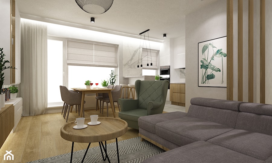 mieszkanie 70m2 pod warszawą - Jadalnia, styl nowoczesny - zdjęcie od Grafika i Projekt architektura wnętrz