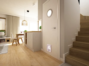 mieszkanie 2 poziomowe 60m2 - Schody, styl skandynawski - zdjęcie od Grafika i Projekt architektura wnętrz
