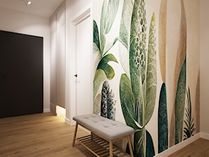 mieszkanie 80m2 warszawa - Hol / przedpokój, styl skandynawski - zdjęcie od Grafika i Projekt architektura wnętrz