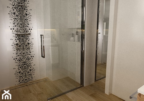 dom warszawa 120m2 - Średnia bez okna łazienka, styl nowoczesny - zdjęcie od Grafika i Projekt architektura wnętrz