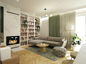 dom w stylu mix klasyka z boho - Salon, styl tradycyjny - zdjęcie od Grafika i Projekt architektura wnętrz
