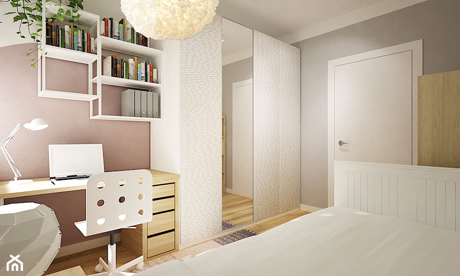 mieszkanie 60m2 - Pokój dziecka, styl nowoczesny - zdjęcie od Grafika i Projekt architektura wnętrz