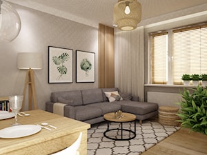 mieszkanie 80m2 na woli - Salon, styl skandynawski - zdjęcie od Grafika i Projekt architektura wnętrz